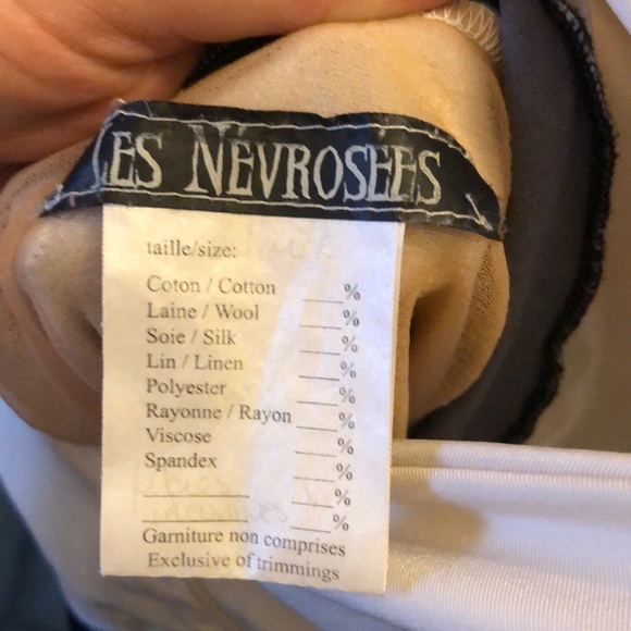 Les Névrosées black and withe striped short dress - Picture 6 of 6